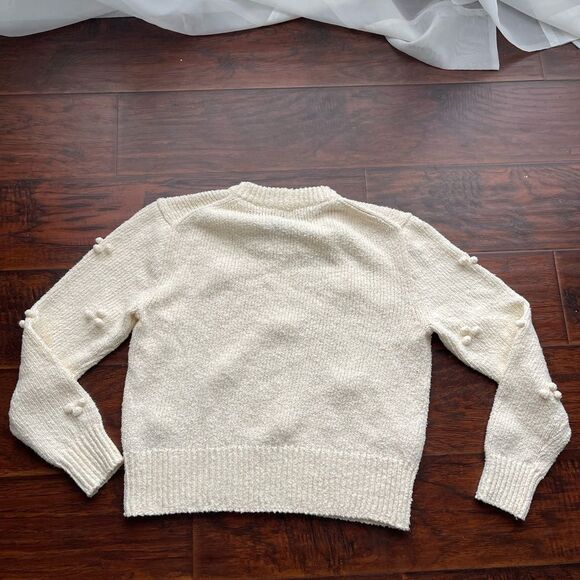 Madewell Dotted bobble Pullover Beige Sweater Cream Size S - Picture 4 of 6